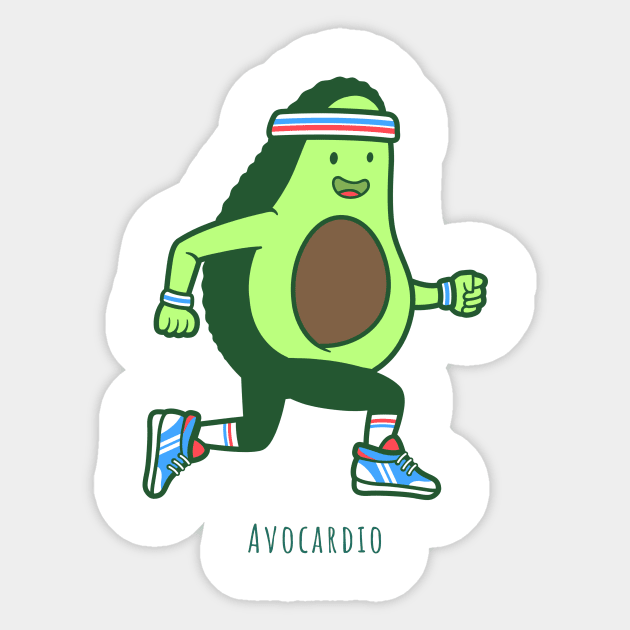 Avocardio Sticker by CosmicCrafter